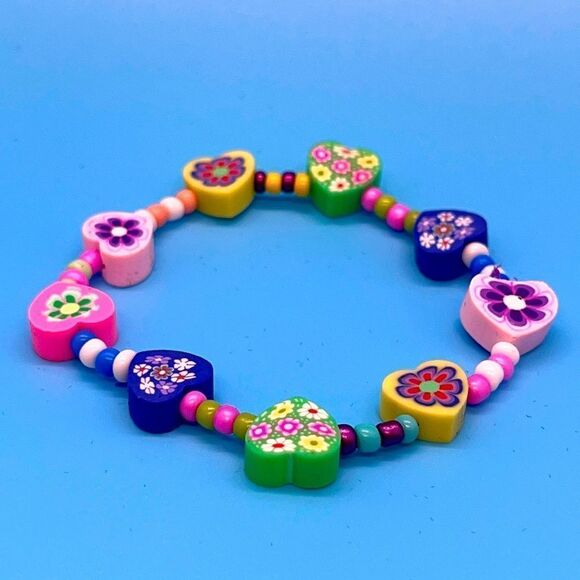 NWT Y2K Bracelets <3 Stretchy Beaded Bracelet - Picture 1 of 3